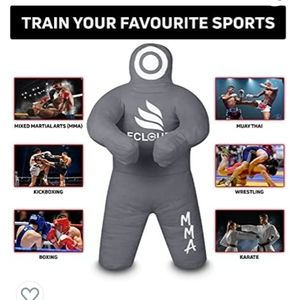 Unfilled youth grappling dummy